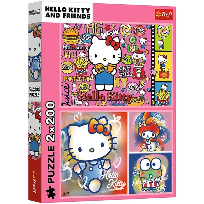 Hello Kitty és barátai 2×200-as puzzle – Trefl