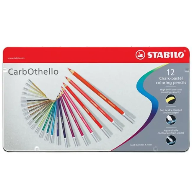Stabilo: CarbOthello 12 db-os színes ceruza szett fém dobozban