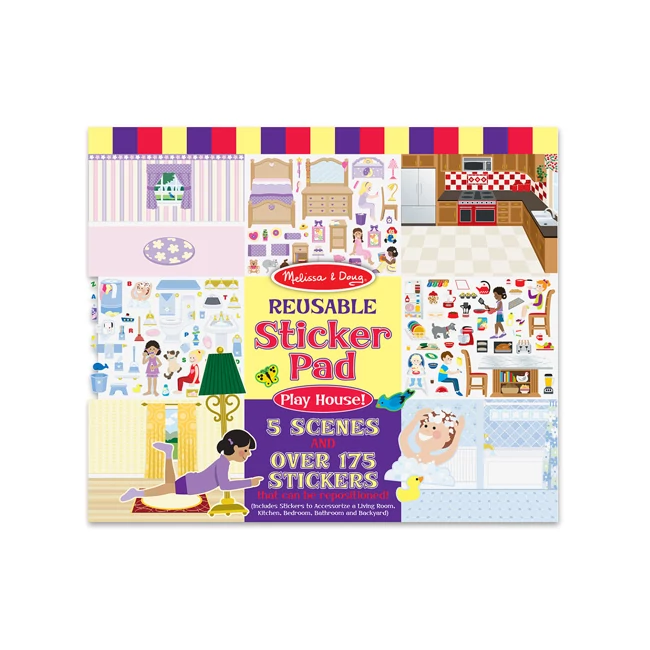 Lakberendezés újrahasználható matrica szett – Melissa &amp; Doug
