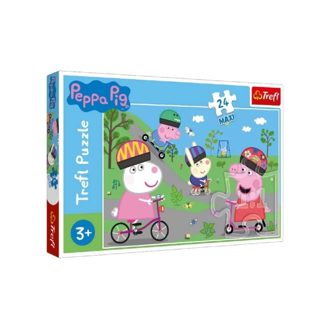 Peppa malac: Peppa aktív napja 24 db-os maxi puzzle – Trefl