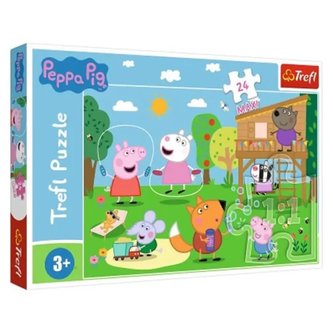 Peppa malac Móka a fűben 24 db-os Maxi puzzle – Trefl