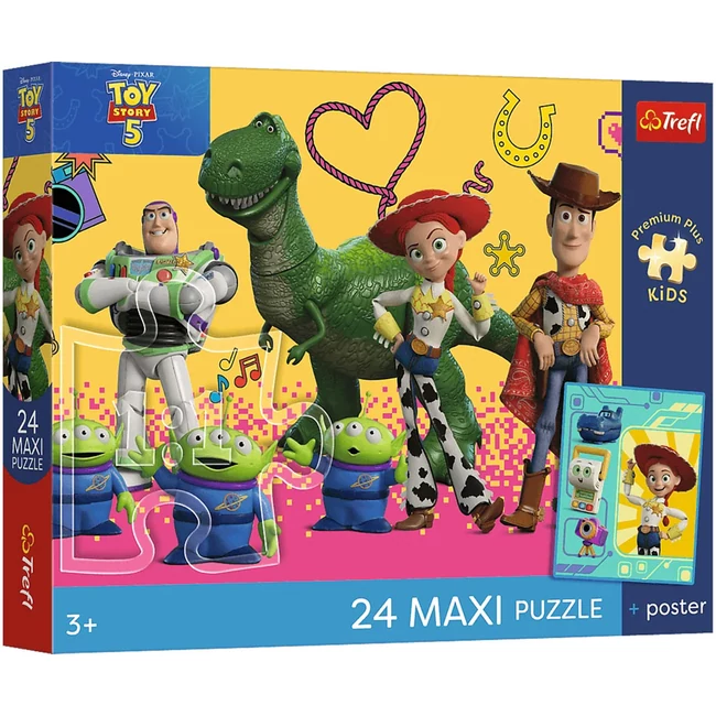 Toy Story 5 Játékok és barátok 24db-os Maxi puzzle - Trefl