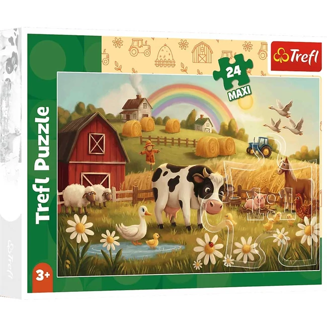Állatok a farmon 24 db-os Maxi puzzle - Trefl
