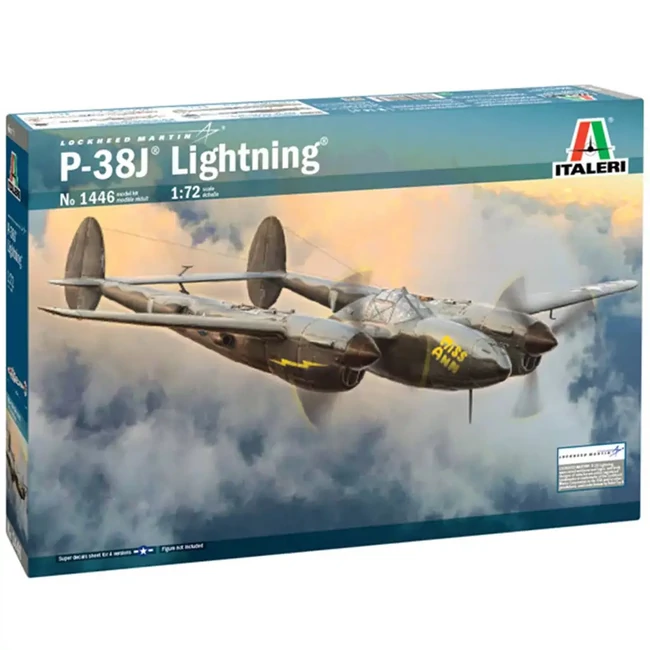 Italeri 1/72 P-38J Lightning repülőgép makett