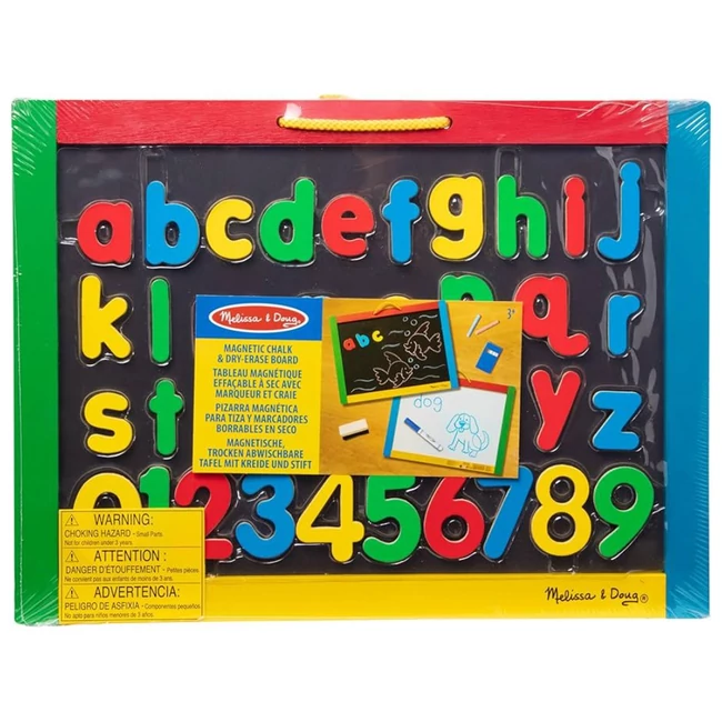 Fa felíró és rajztábla mágneses betűkkel – Melissa & Doug