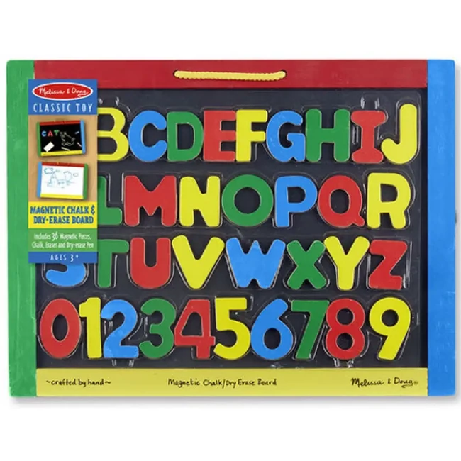 Fa felíró és rajztábla mágneses betűkkel – Melissa & Doug