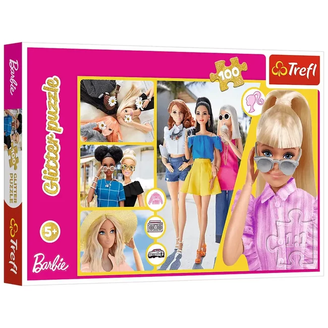 Barbie 100 db-os glitter puzzle -Trefl