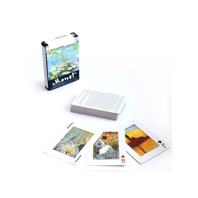 Claude Monet festményei 1×55 lapos exkluzív römi kártya