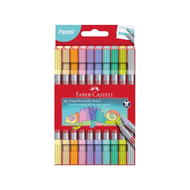 Faber-Castell: Filctoll készlet 10 db-os kétvégű pasztell színekben