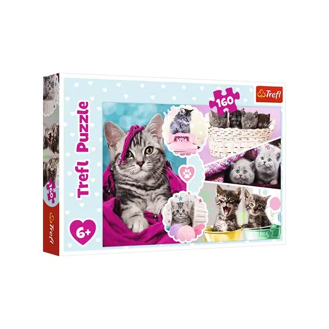 Cuki cicák puzzle 160 db-os – Trefl