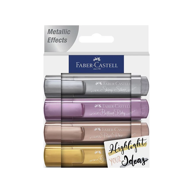 Faber-Castell: Metál szövegkiemelő készlet 1546 4 db-os szett
