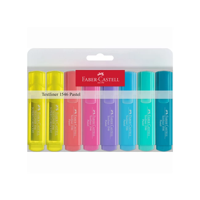 Faber-Castell: 8 db-os pasztell színű szövegkiemelő készlet