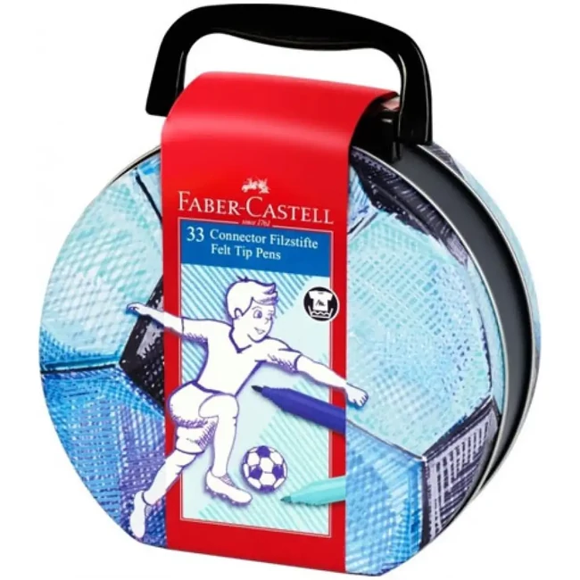 Faber Castell: Focis Connector filctoll készlet 33 db-os fém dobozban