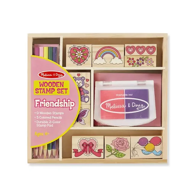 Barátság fa nyomda készlet ceruzákkal – Melissa & Doug