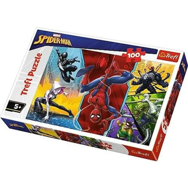 Pókember fejjel lefelé puzzle 100 db-os – Trefl