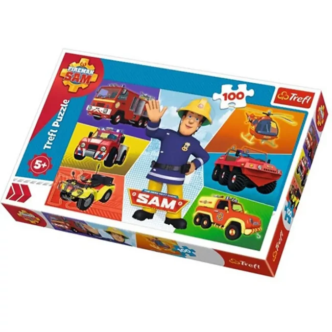 Sam a tűzoltó járművei puzzle 100 db-os – Trefl