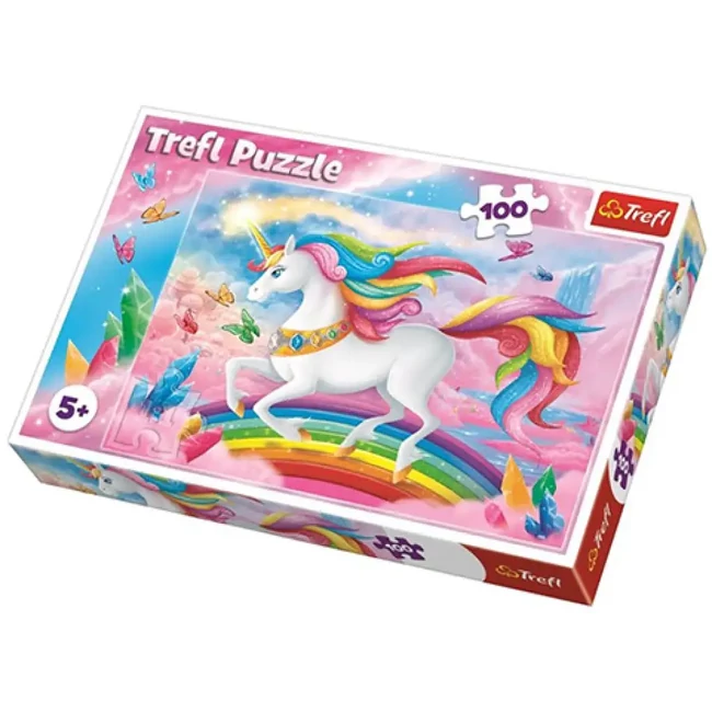 Unikornis a kristályvilágban puzzle 100 db-os – Trefl