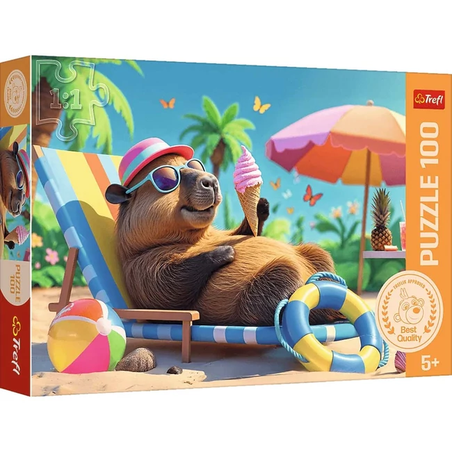 Nyaraló Capibara 100 db-os puzzle – Trefl