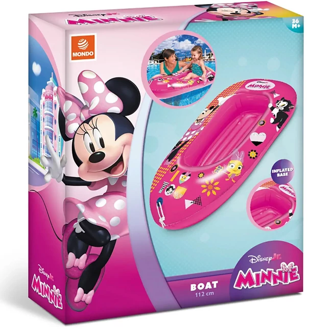 Minnie egér mintás felfújható csónak 112 cm – Mondo Toys