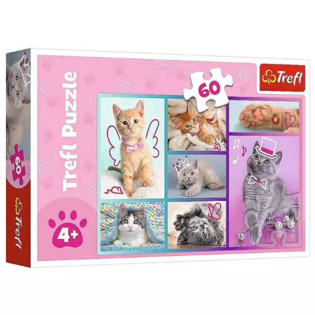 Aranyos cicák 60 db-os puzzle – Trefl