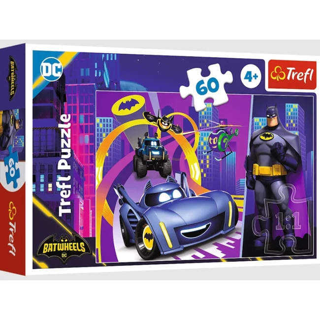 DC Batman Batwheels 60 db-os puzzle – Trefl