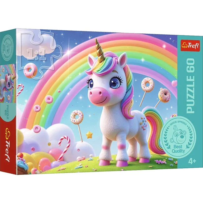 Unikornis Szivárvány 60 db-os puzzle – Trefl