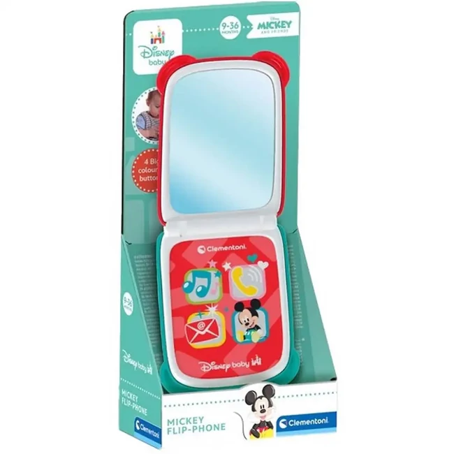 Disney Baby: Mickey egér játéktelefon – Clementoni