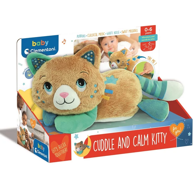 Doromboló cica interaktív bébiplüss – Clementoni