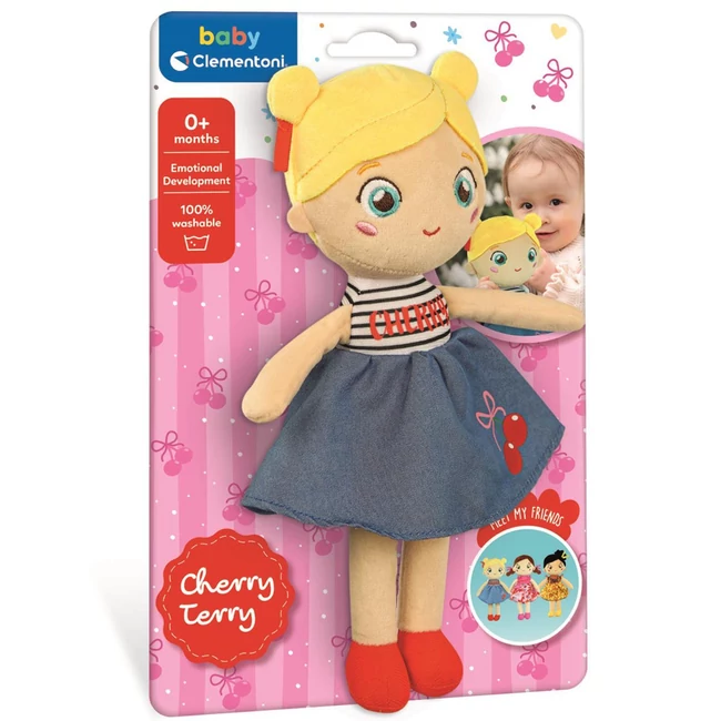 Cherry Terry puha plüss baba – Clementoni Baby