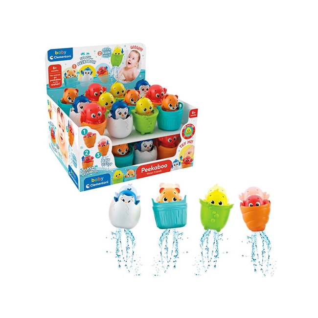 Peekaboo kukucskáló víziállatok többféle változatban 1 db – Clementoni baby