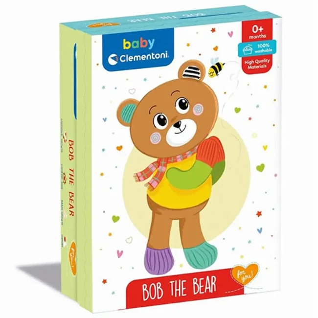 Bob a plüss maci – Clementoni baby