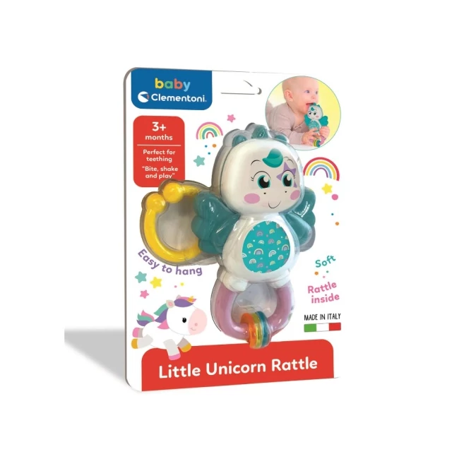 Unikornis bébi csörgő – Clementoni baby