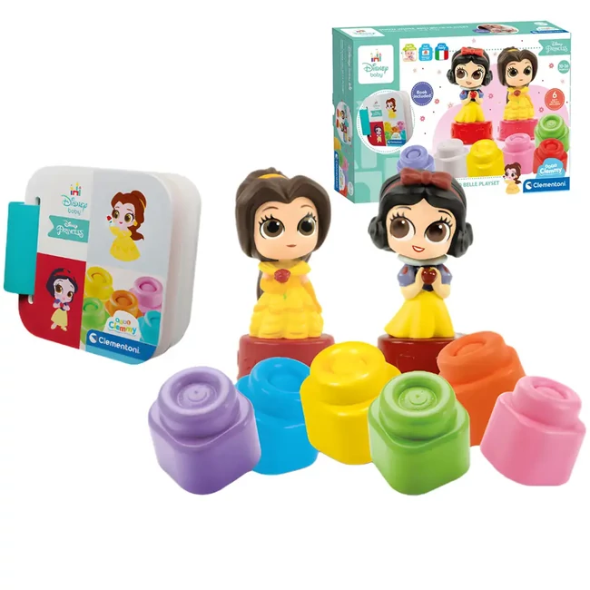 Clemmy: Disney Princess puha építőkockák fejlesztőjáték – Clementoni