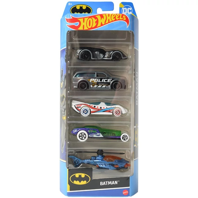 Hot Wheels: Batman kisautó szett 5 db-os szett – Mattel