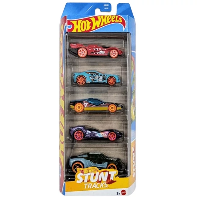 Hot Wheels: Stunt Tracks 5 db-os kisautó szett 1/64 – Mattel