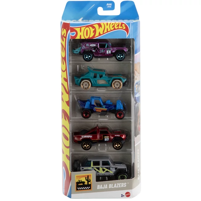 Hot Wheels: Baja Blazers 5 db-os kisautó szett 1/64 – Mattel