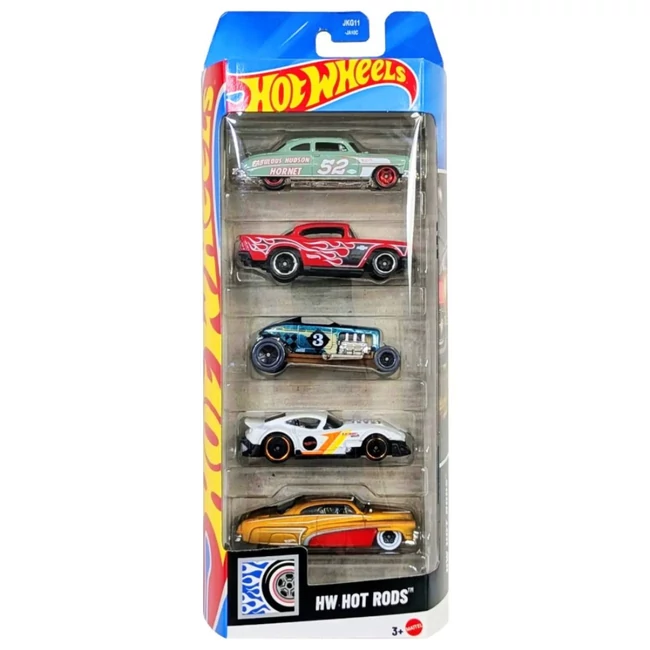 Hot Wheels: Hot Rods 5 db-os kisautó szett 1/64 – Mattel