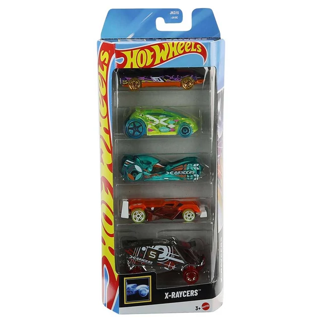 Hot Wheels X-Raycers 5 db-os kisautó szett 1/64 – Mattel