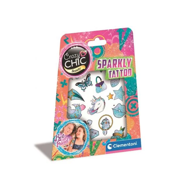 Crazy Chic: Sparkly csillogó tetoválás szett – Clementoni