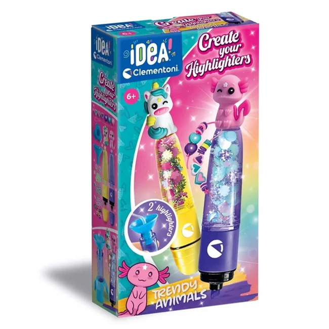 Idea! Divatos állatok mini szövegkiemelő készítő szett – Clementoni