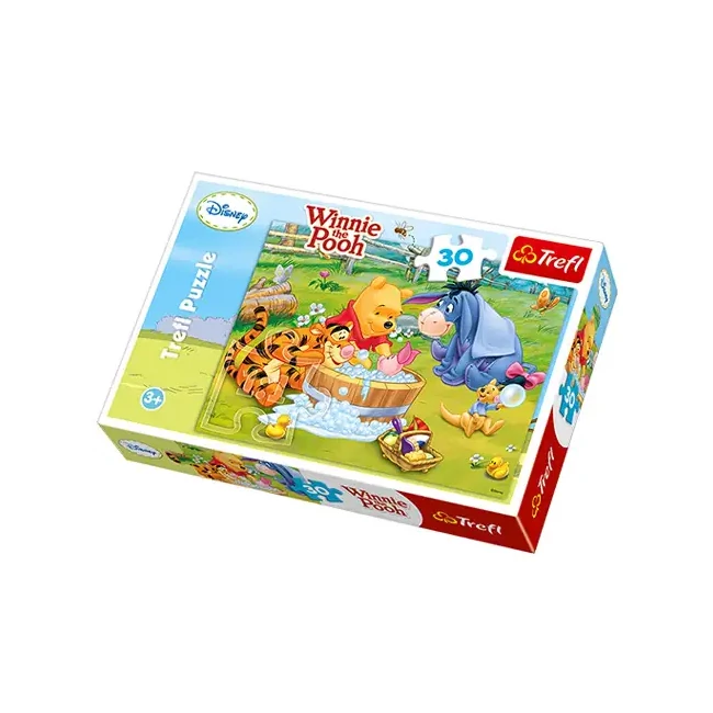 Micimackó: Malacka pancsol 30 db-os puzzle – Trefl