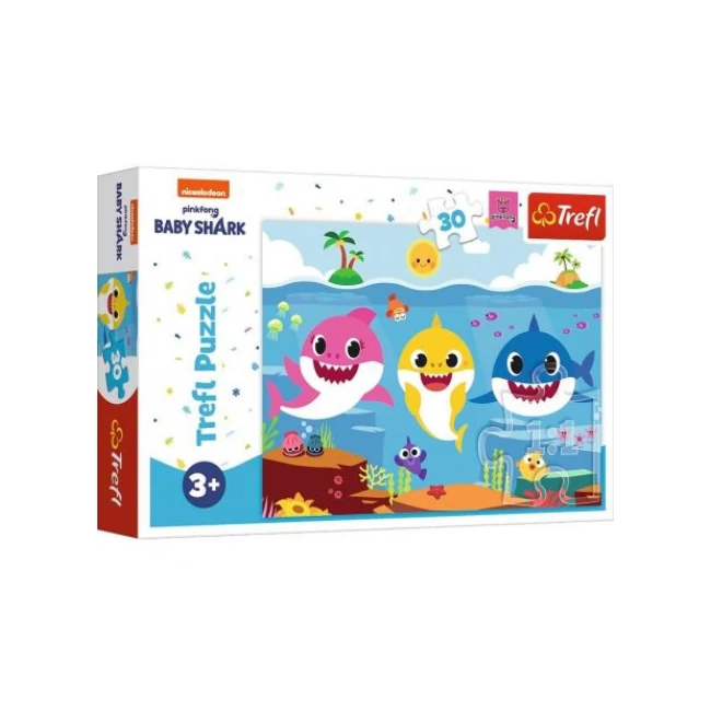 Baby Shark: A víz alatti világ 30 db-os puzzle – Trefl