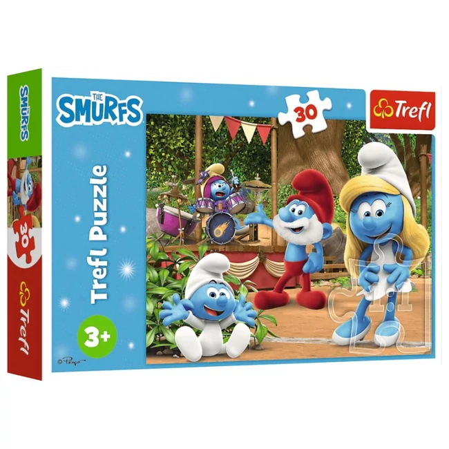 Hupikék törpikék 30 db-os puzzle – Trefl
