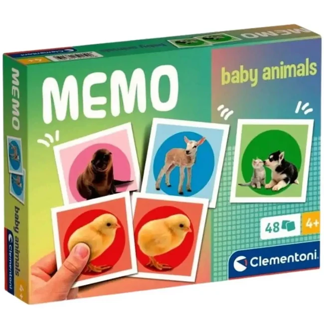 Állatköjkök memóriajáték 48 db-os – Clementoni