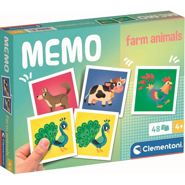 Farm állatos 48 db-os memóriajáték – Clementoni