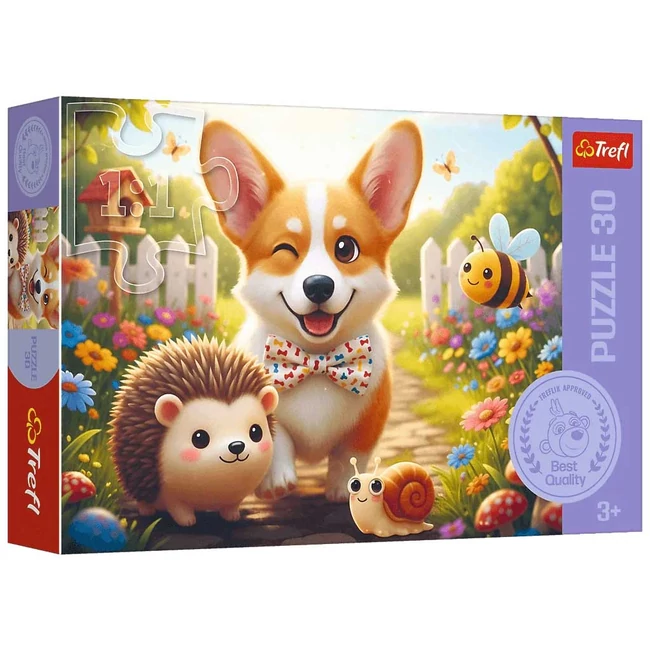 Egy nap Corgi kutyával 30db-os puzzle - Trefl