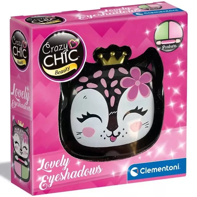 Crazy Chic: Szemhéjfesték párduc alakú tárolóban – Clementoni