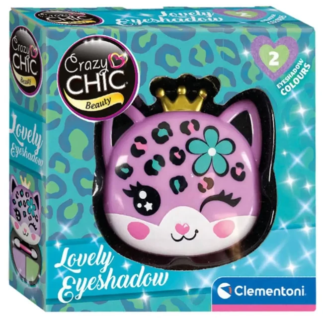 Crazy Chic: Szemhéjfesték és applikátor leopárd alakú tárolóban – Clementoni