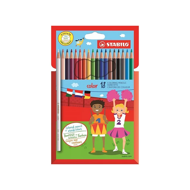 Stabilo: Color színes ceruza készlet 18 db-os