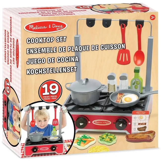 Sütés-Főzés: Delux fa sütőkészlet – Melissa & Doug